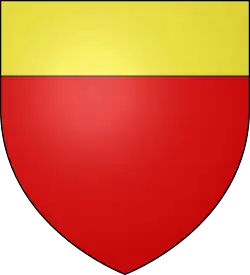 Description de l'image Ecu de gueules à un chef d'or.svg.