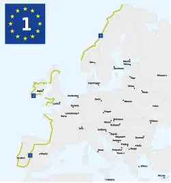 Description de l'image EuroVelo Route 1.svg.