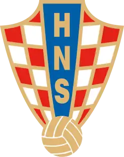 alt=Écusson de l' Équipe de Croatie
