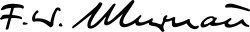 signature de Friedrich Wilhelm Murnau
