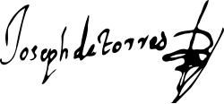 signature de José de Torres