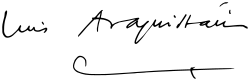 signature de Luis Araquistáin