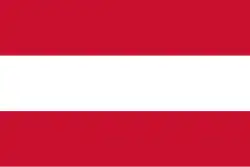 Drapeau de l'Autriche.