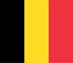 Drapeau d'État de la Belgique.