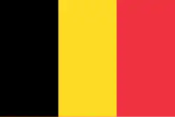 Drapeau et pavillon civil de la Belgique.