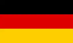 Drapeau civil et d'État et pavillon marchand de l'Allemagne.