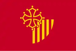 Description de l'image Flag of Languedoc-Roussillon.svg.