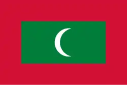 drapeau des Maldives