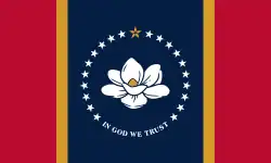 Drapeau officiel du Mississippi, depuis 2021.