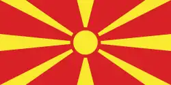 Drapeau de la Macédoine du Nord