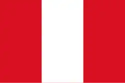 Drapeau du Pérou.