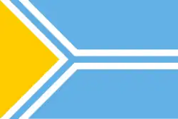 Drapeau de la république de Touva.