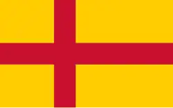Reconstitution du drapeau de l'union de Kalmar