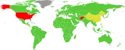 Description de l'image Forced Labour Convention map.svg.