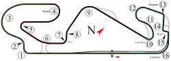 Tracé de la course