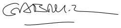 signature de Gabriel García Márquez