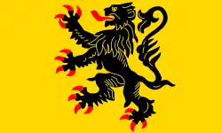 Drapeau inspiré des armes de l’ancien comté de Flandre considéré par certains comme celui de la flandre française.