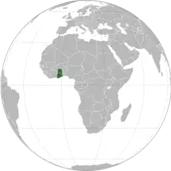 Description de l'image Ghana (orthographic projection).svg.