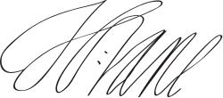 signature de Henry Vane (le jeune)