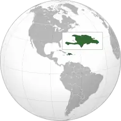 Description de l'image Hispaniola (orthographic projection).svg.