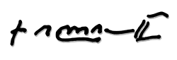 signature d'Élie II de Géorgie