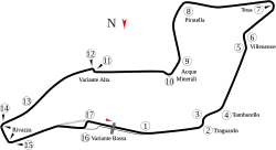 Tracé de la course