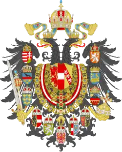 Armoiries de l'Autriche-Hongrie.