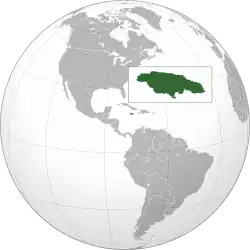 Description de l'image Jamaica (orthographic projection).svg.