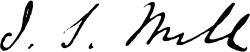 signature de John Stuart Mill