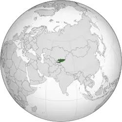 Description de l'image Kyrgyzstan (orthographic projection).svg.