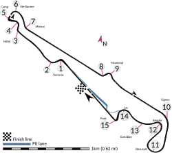 Tracé de la course