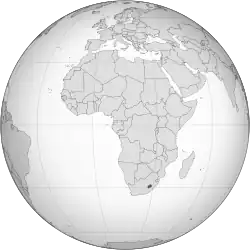Description de l'image Lesotho (orthographic projection).svg.