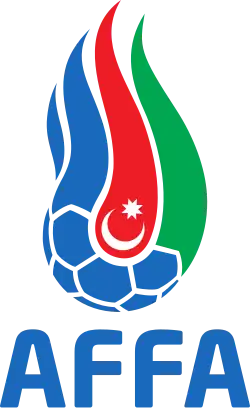 alt=Écusson de l' Équipe d'Azerbaïdjan de futsal FIFA