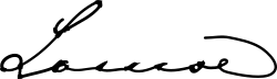 Signature de Louise de Hesse-Cassel