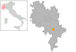 Localisation de Castelnuovo Calcea
