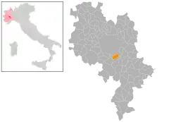 Localisation de Mongardino
