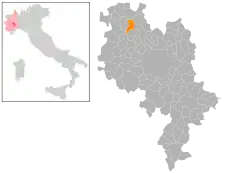 Localisation de Piovà Massaia