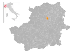 Localisation de Rocca Canavese