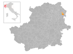 Localisation de Vestignè