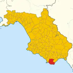 Localisation de Camerota