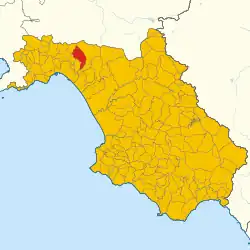 Localisation de Giffoni Sei Casali