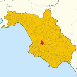 Localisation de Monteforte Cilento