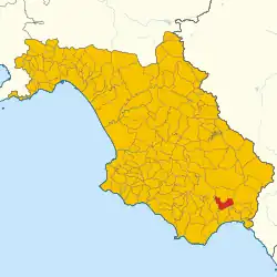 Localisation de Morigerati
