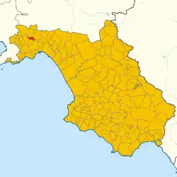 Localisation de Roccapiemonte