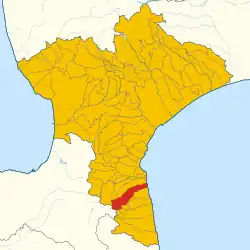 Localisation de San Sostene