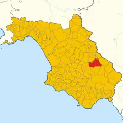 Localisation de Teggiano