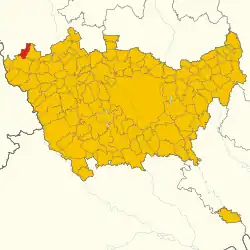Localisation de Vanzaghello