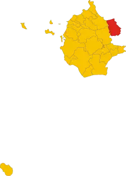 Localisation de Alcamo