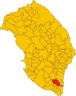 Localisation de Alessano