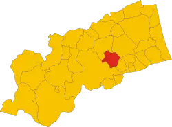 Localisation de Appignano del Tronto